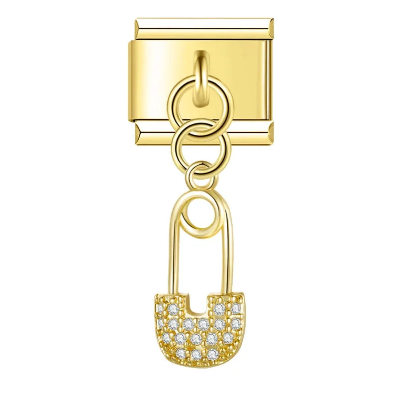 Anhänger glitzer Büroklammer